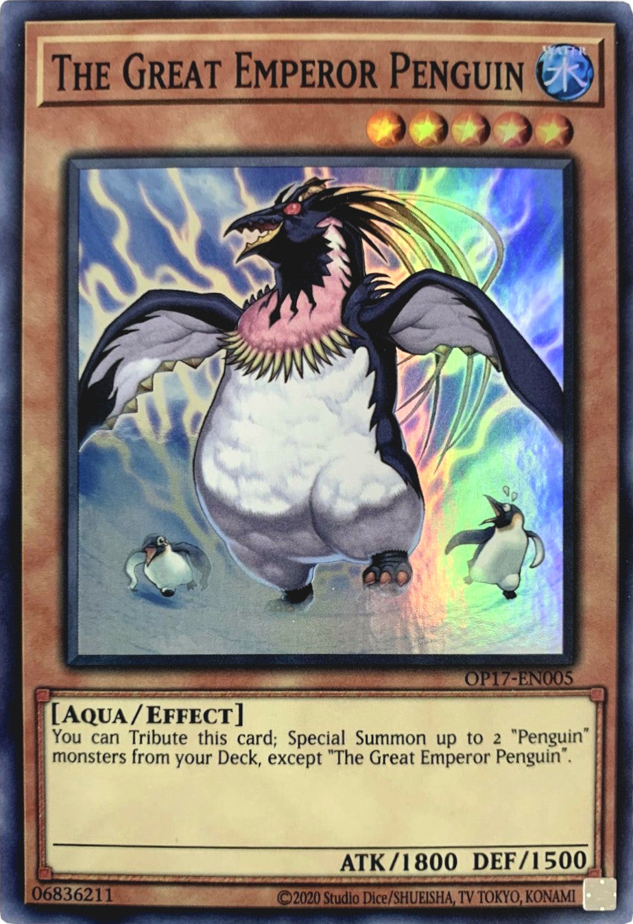 The Great Emperor Penguin [OP17-EN005] Super Rare | Odin's Place