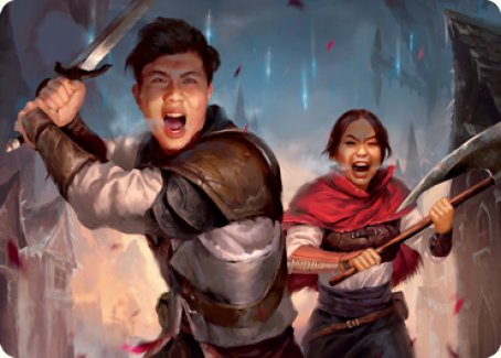 Daybreak Combatants Art Card [Innistrad: Crimson Vow Art Series] | Odin's Place