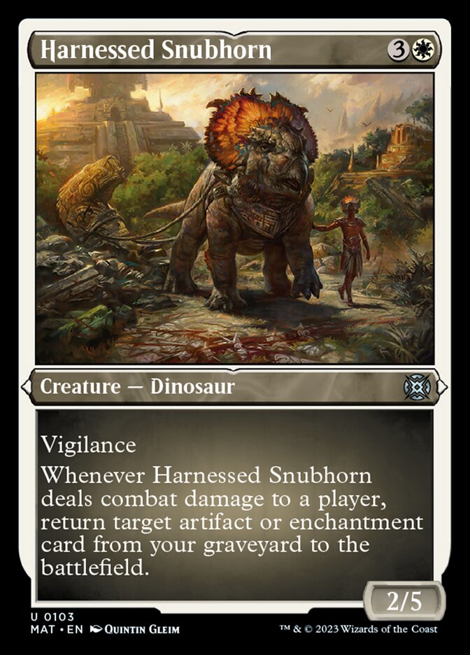 Harnessed Snubhorn (Foil Etched) [March of the Machine: The Aftermath] | Odin's Place