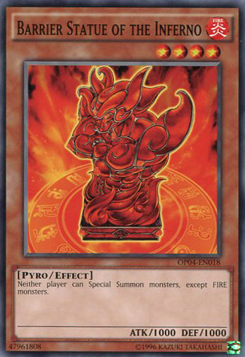 Barrier Statue of the Inferno [OP04-EN018] Common | Odin's Place