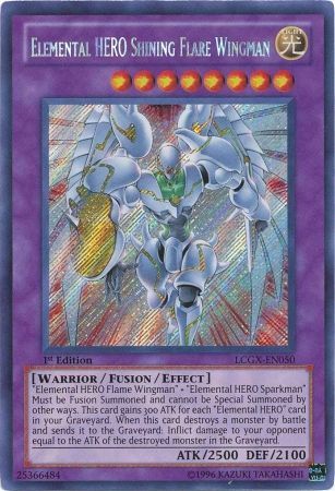 Elemental HERO Shining Flare Wingman [LCGX-EN050] Secret Rare | Odin's Place