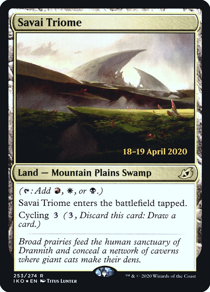 Savai Triome [Ikoria: Lair of Behemoths Prerelease Promos] | Odin's Place