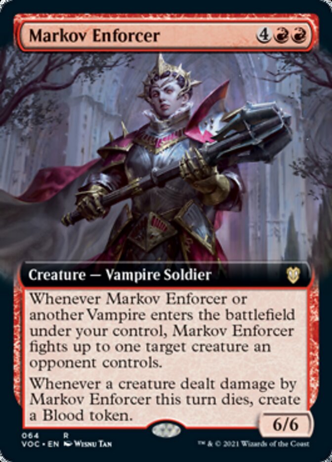 Markov Enforcer (Extended Art) [Innistrad: Crimson Vow Commander] | Odin's Place