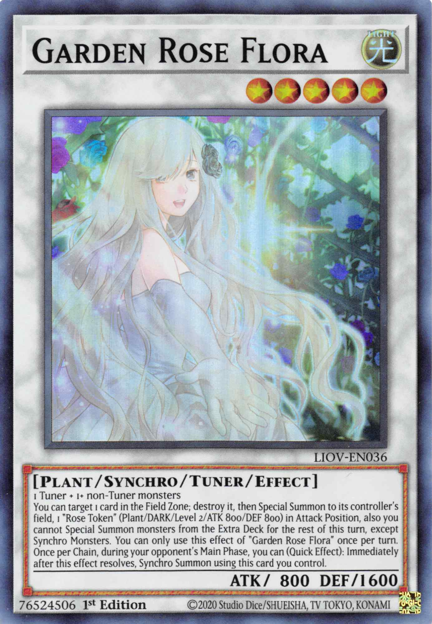 Garden Rose Flora [LIOV-EN036] Super Rare | Odin's Place