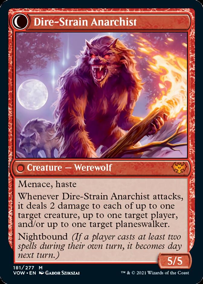 Volatile Arsonist // Dire-Strain Anarchist [Innistrad: Crimson Vow] | Odin's Place