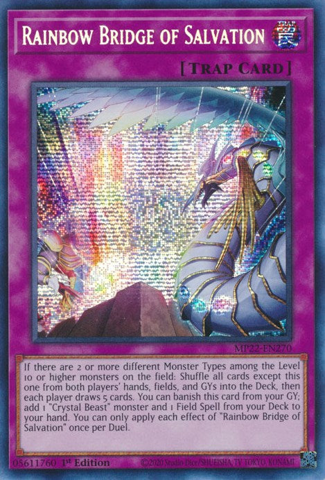 Rainbow Bridge of Salvation [MP22-EN270] Prismatic Secret Rare | Odin's Place