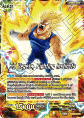Vegeta // SS Vegeta, Fighting Instincts (Starter Deck Exclusive) (SD22-01) [Power Absorbed] | Odin's Place