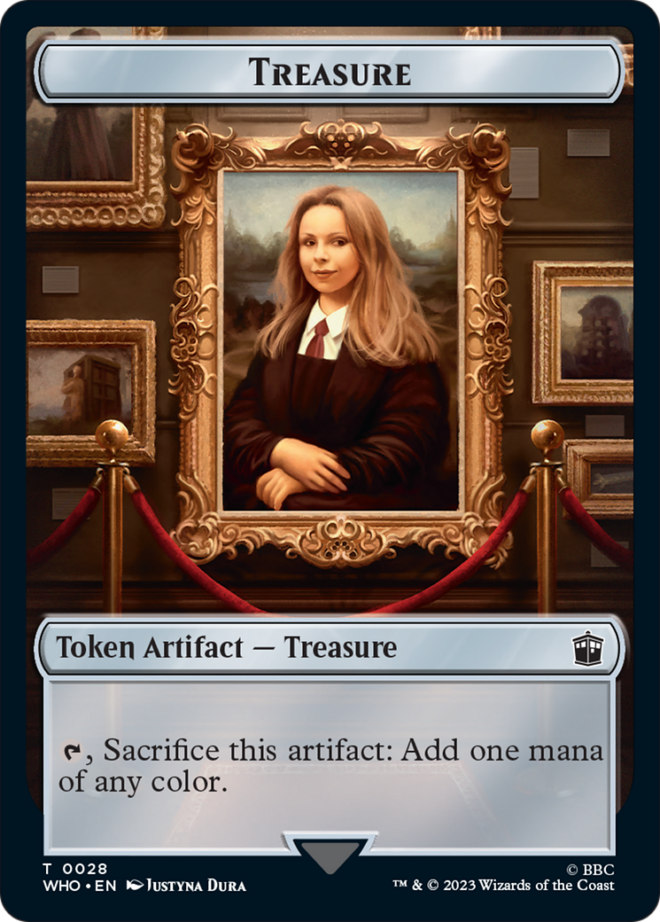 Warrior // Treasure (0028) Double-Sided Token [Doctor Who Tokens] | Odin's Place