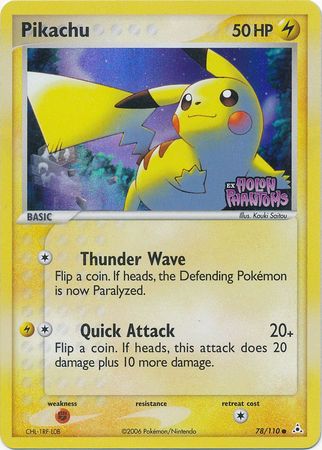 Pikachu (78/110) (Stamped) [EX: Holon Phantoms] | Odin's Place
