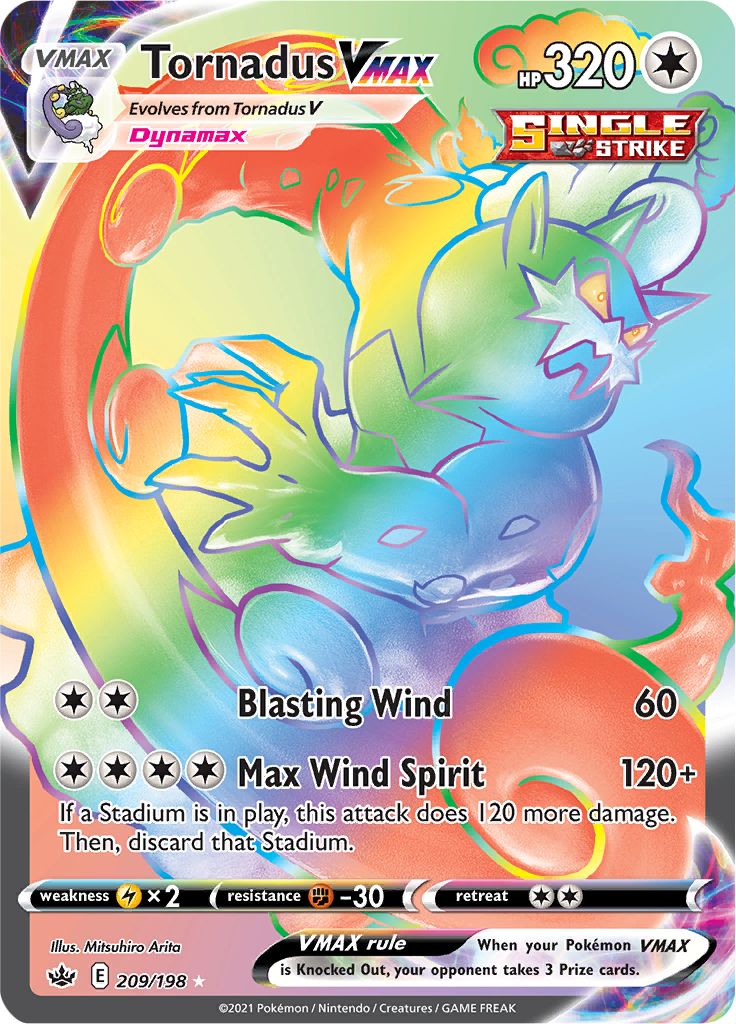 Tornadus VMAX (209/198) [Sword & Shield: Chilling Reign] | Odin's Place