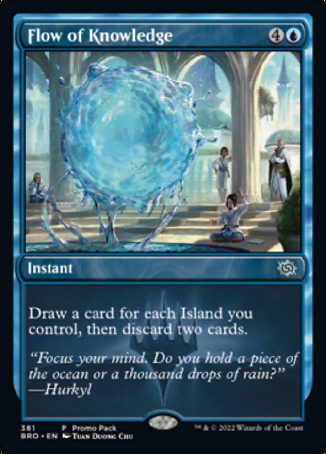 Flow of Knowledge (Promo Pack) [The Brothers' War Promos] | Odin's Place