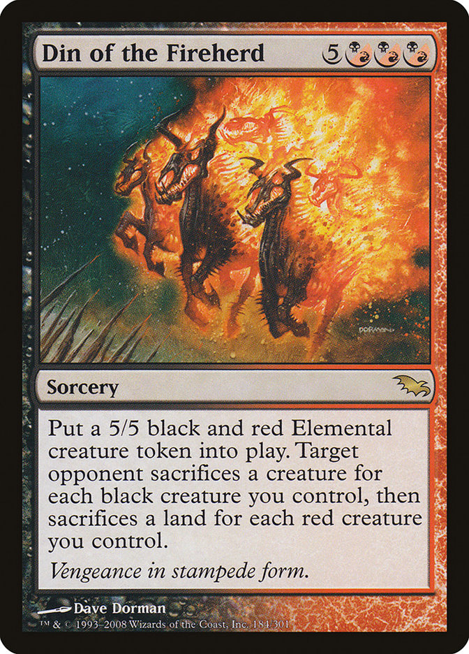 Din of the Fireherd (184) [Shadowmoor] | Odin's Place