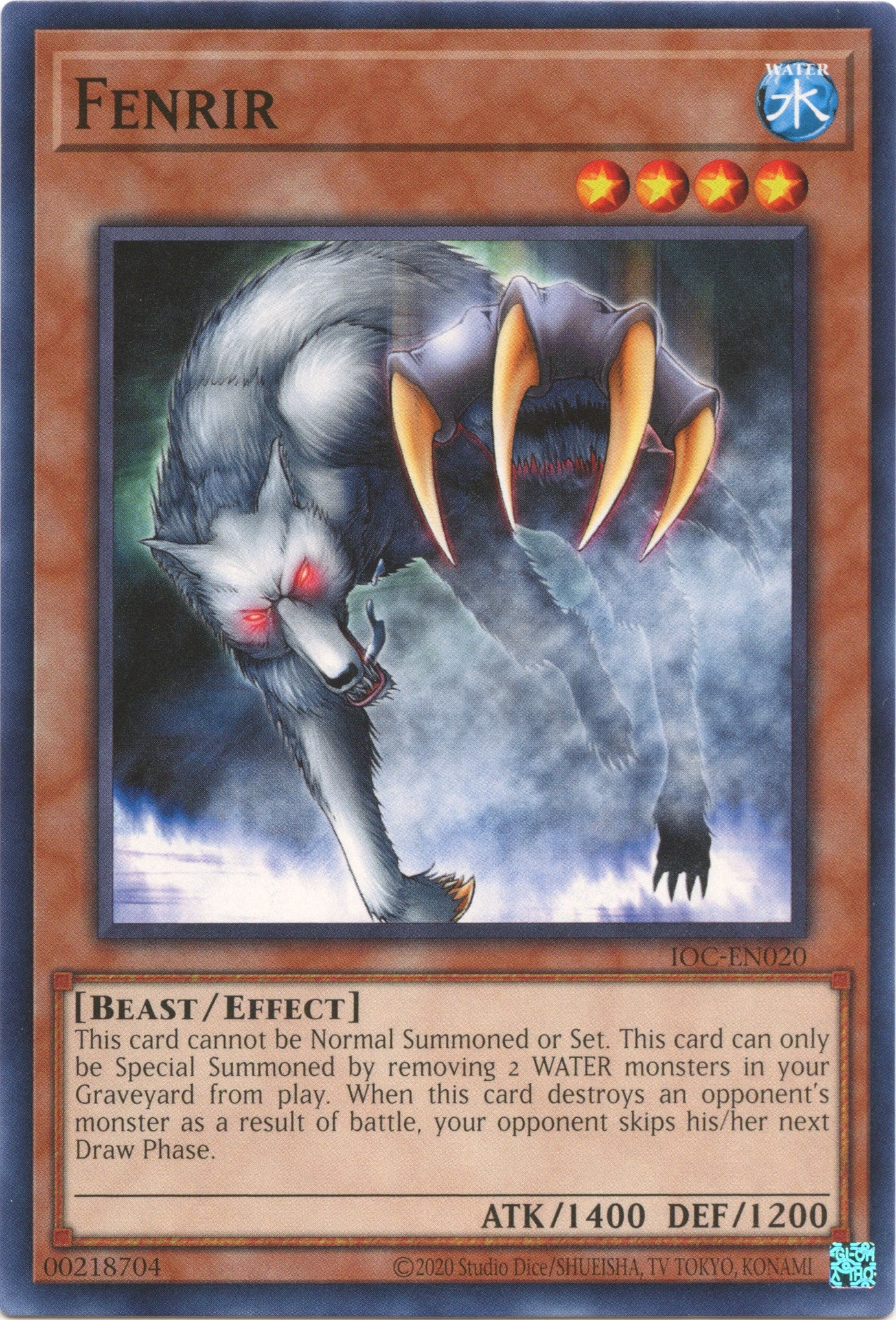 Fenrir (25th Anniversary) [IOC-EN020] Common | Odin's Place