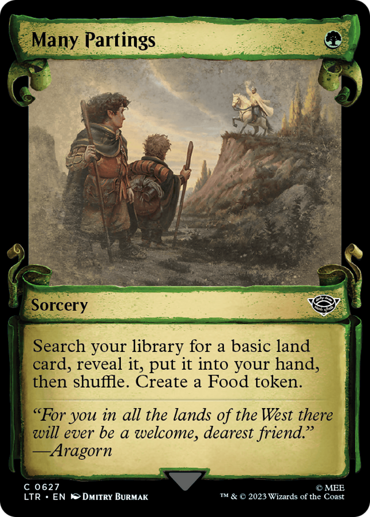 Many Partings [The Lord of the Rings: Tales of Middle-Earth Showcase Scrolls] | Odin's Place