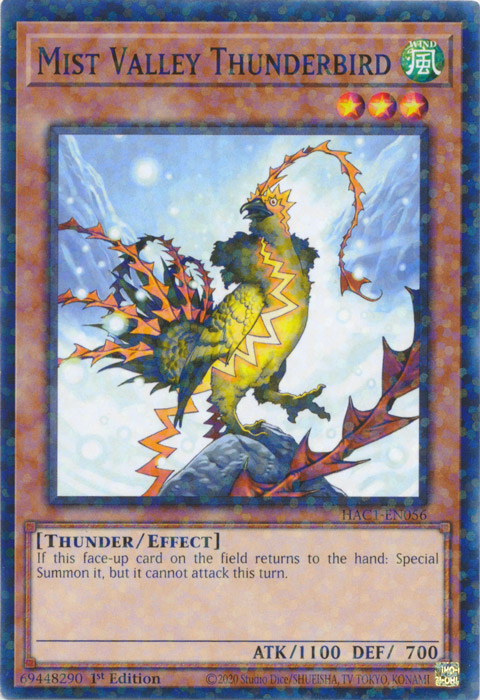Mist Valley Thunderbird (Duel Terminal) [HAC1-EN056] Common | Odin's Place