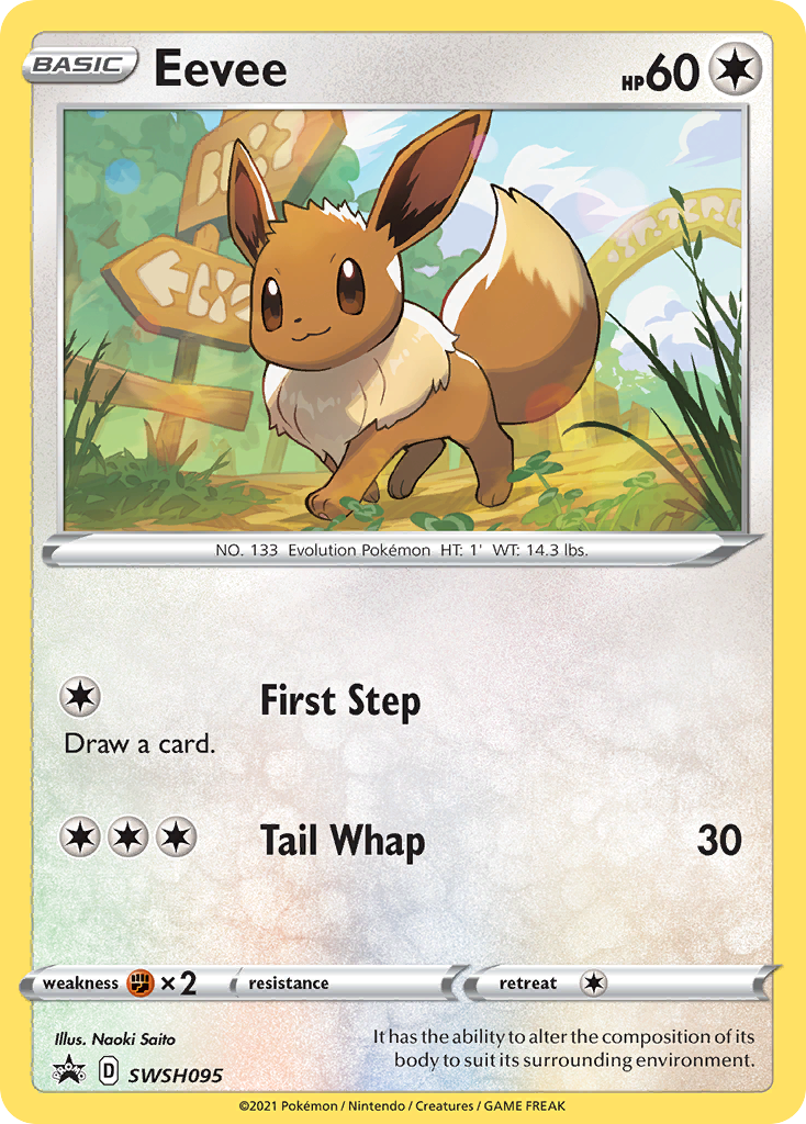 Eevee (SWSH095) [Sword & Shield: Black Star Promos] | Odin's Place