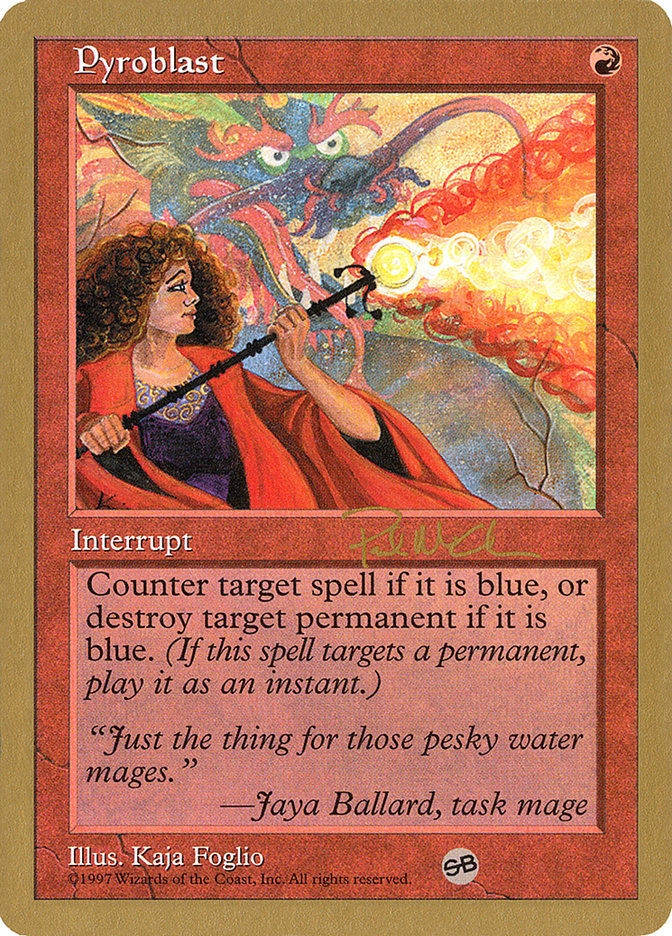 Pyroblast (Paul McCabe) (SB) [World Championship Decks 1997] | Odin's Place