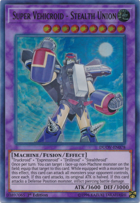 Super Vehicroid - Stealth Union [DUOV-EN078] Ultra Rare | Odin's Place
