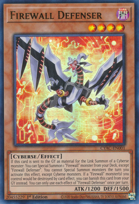Firewall Defenser [CYAC-EN001] Ultra Rare | Odin's Place