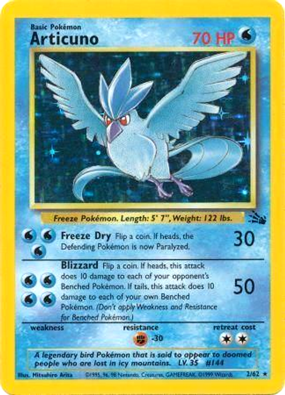 Articuno (2/62) [Fossil Unlimited] | Odin's Place