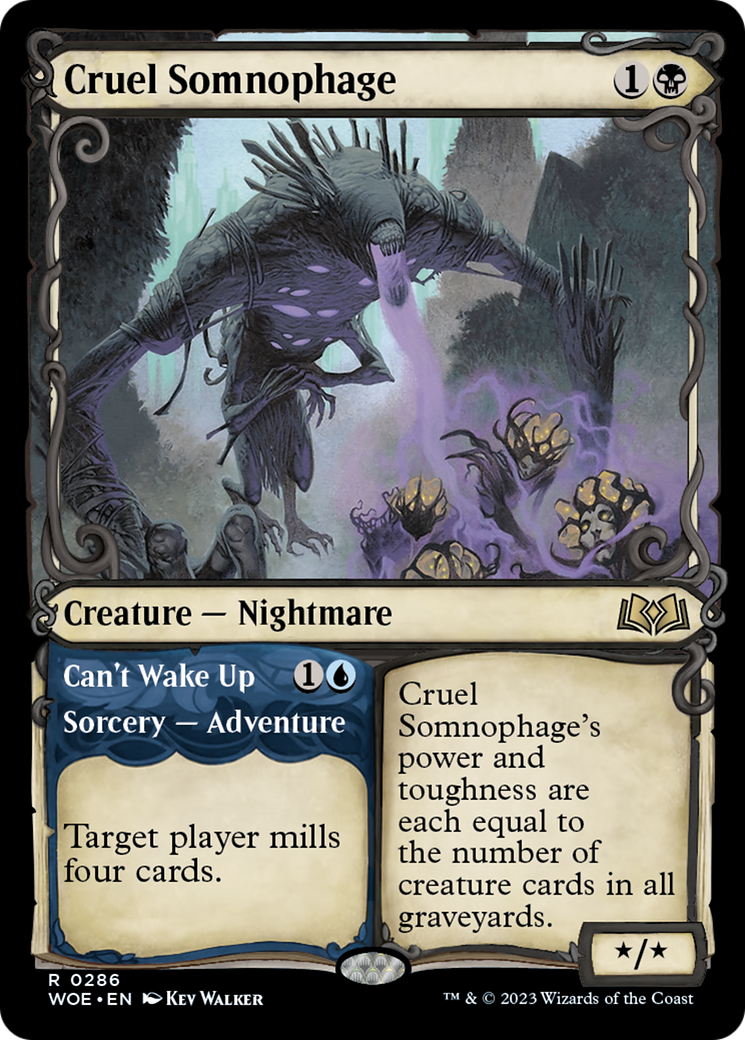 Cruel Somnophage // Can't Wake Up (Showcase) [Wilds of Eldraine] | Odin's Place