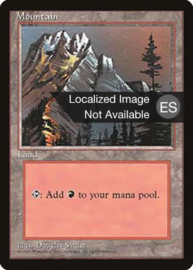 Mountain (A) [Fourth Edition (Foreign Black Border)] | Odin's Place