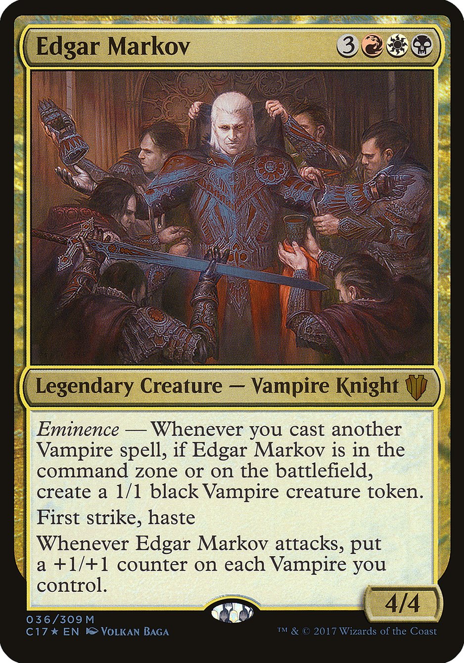 Edgar Markov (36) (Oversized) [Commander 2017 Oversized] | Odin's Place