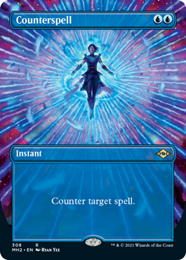 Counterspell (Borderless Alternate Art) [Modern Horizons 2] | Odin's Place