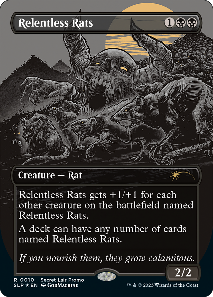 Relentless Rats (Borderless) [Secret Lair Showdown] | Odin's Place