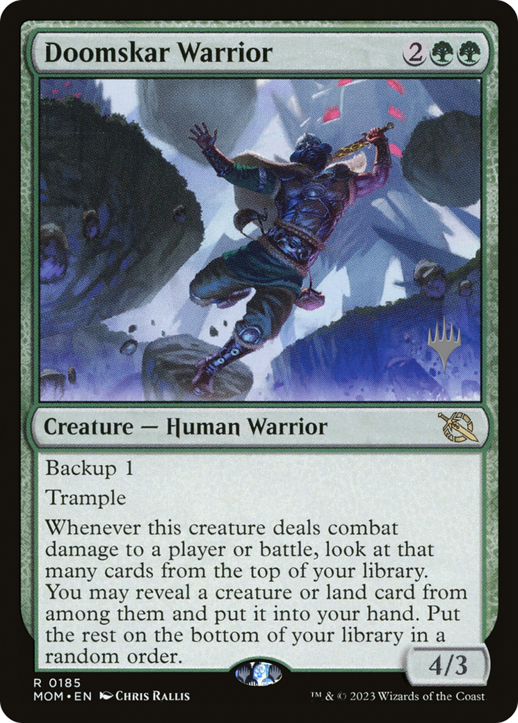 Doomskar Warrior (Promo Pack) [March of the Machine Promos] | Odin's Place