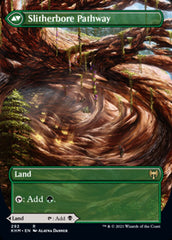 Darkbore Pathway // Slitherbore Pathway (Borderless Alternate Art) [Kaldheim] | Odin's Place