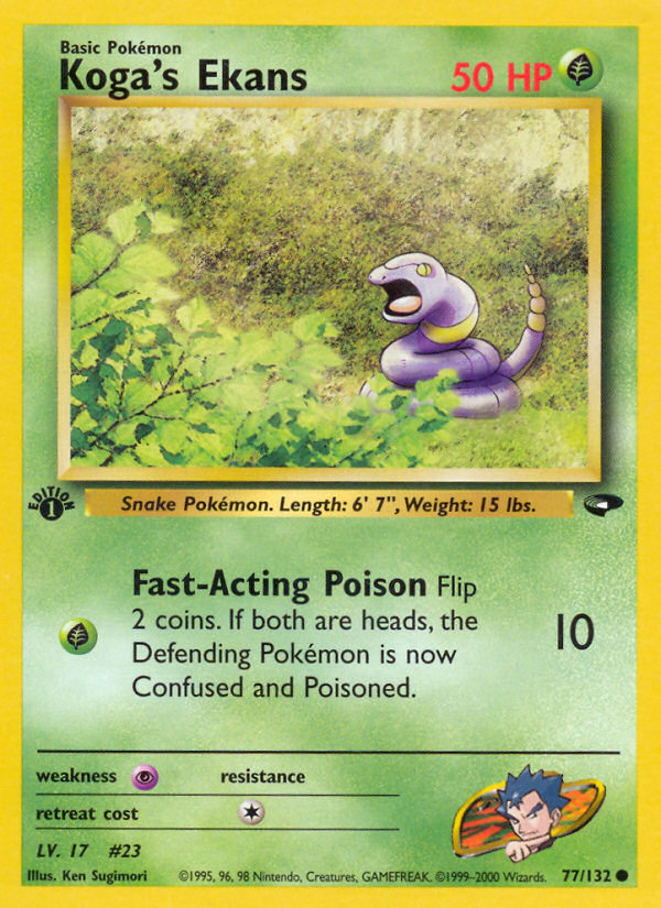 Koga's Ekans (77/132) [Gym Challenge 1st Edition] | Odin's Place