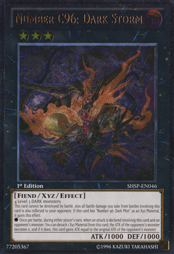 Number C96: Dark Storm (UTR) [SHSP-EN046] Ultimate Rare | Odin's Place