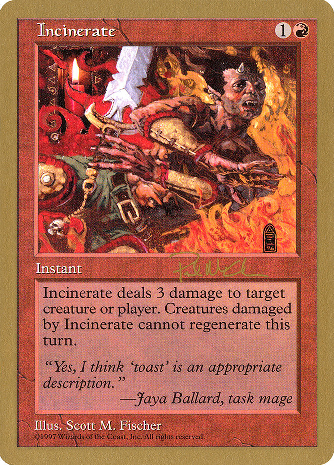 Incinerate (Paul McCabe) [World Championship Decks 1997] | Odin's Place