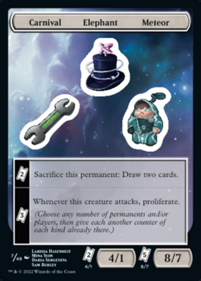 Carnival Elephant Meteor [Unfinity Stickers] | Odin's Place