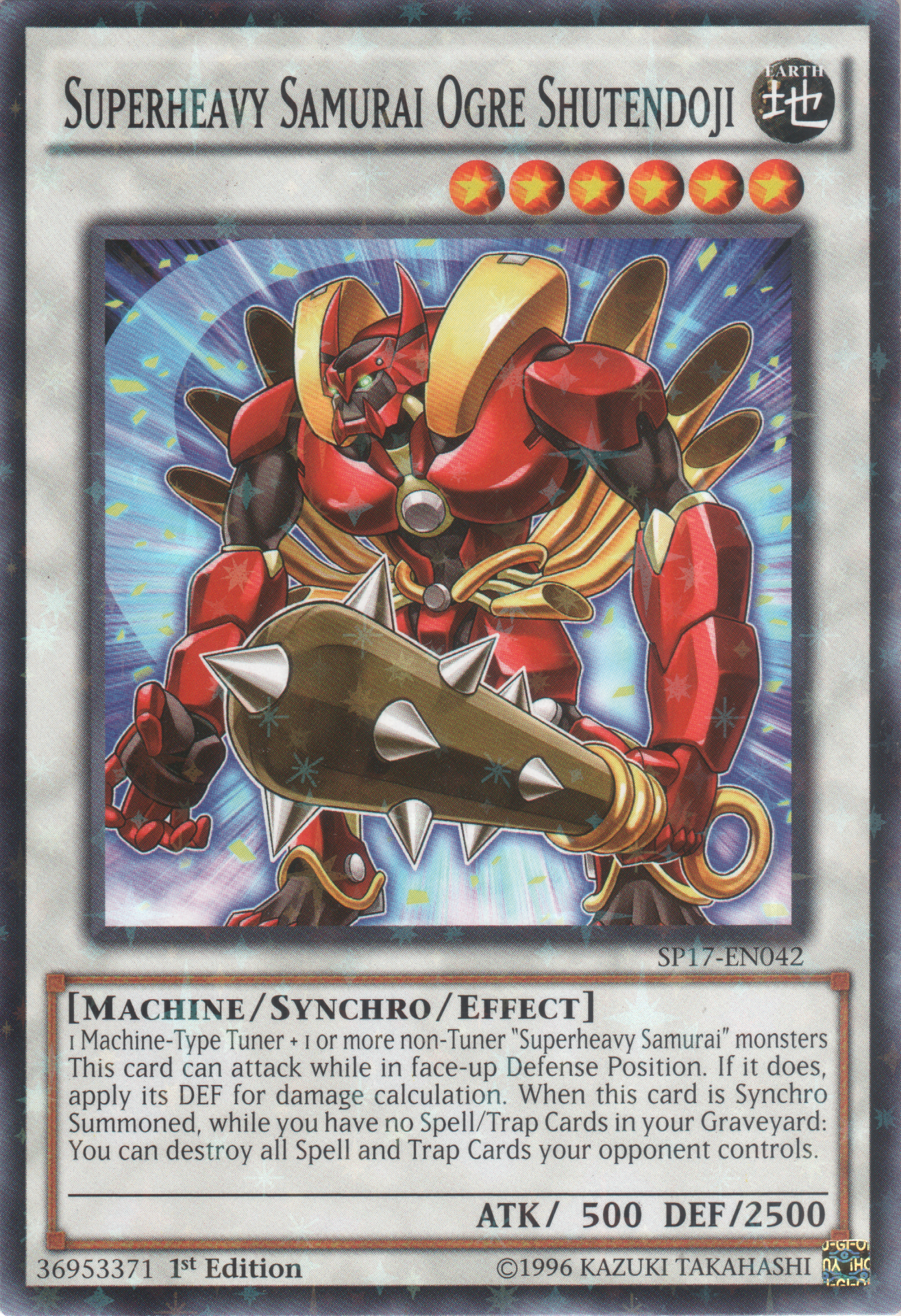 Superheavy Samurai Ogre Shutendoji [SP17-EN042] Starfoil Rare | Odin's Place