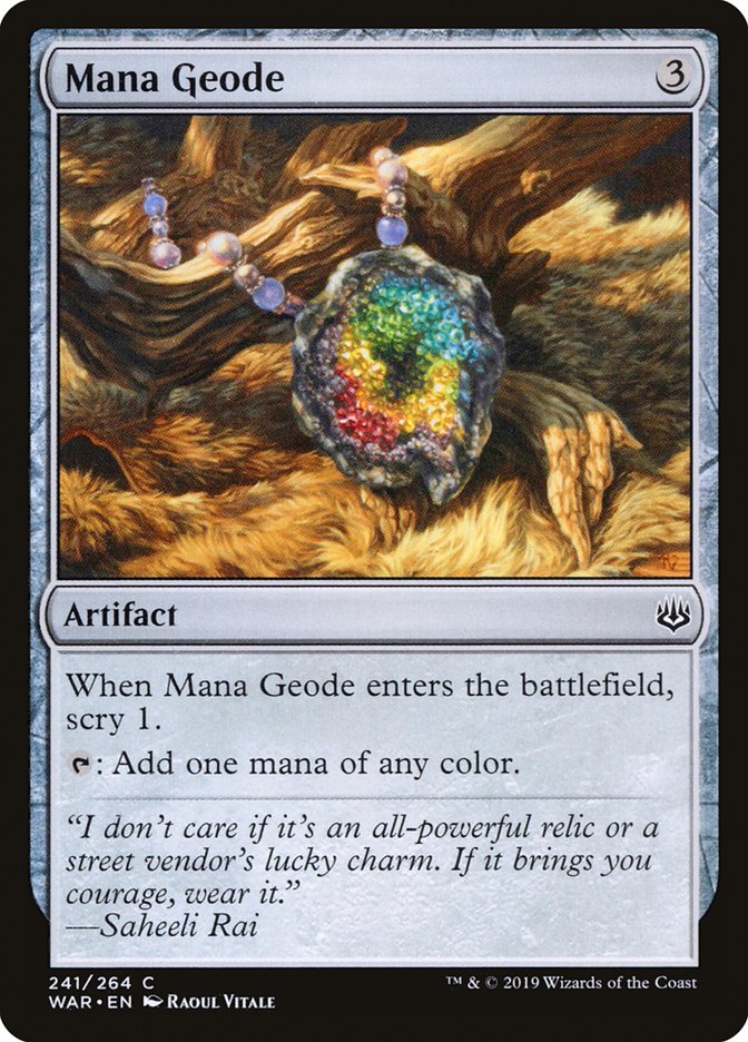 Mana Geode (241) [War of the Spark] | Odin's Place