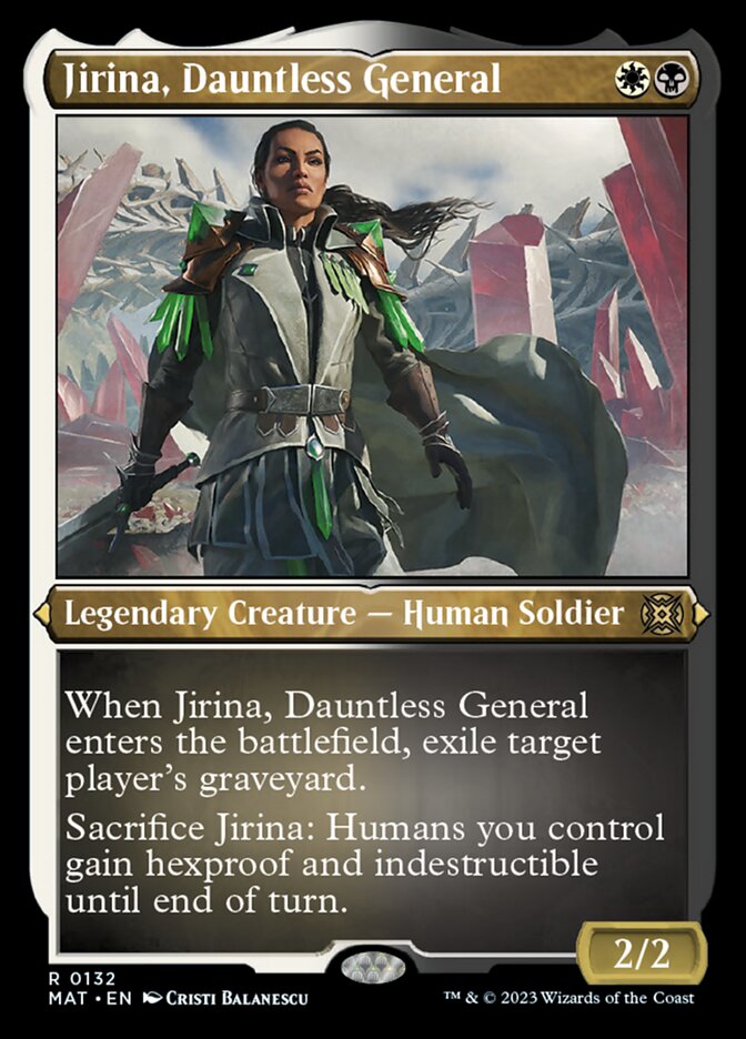 Jirina, Dauntless General (Foil Etched) [March of the Machine: The Aftermath] | Odin's Place
