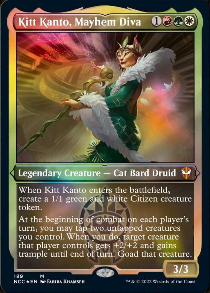 Kitt Kanto, Mayhem Diva (Display Commander) [Streets of New Capenna Commander] | Odin's Place