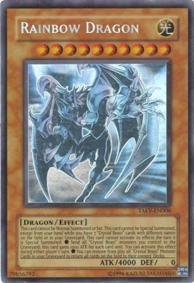 Rainbow Dragon (Chaos Neos Misprint) [TAEV-EN006] Ghost Rare | Odin's Place