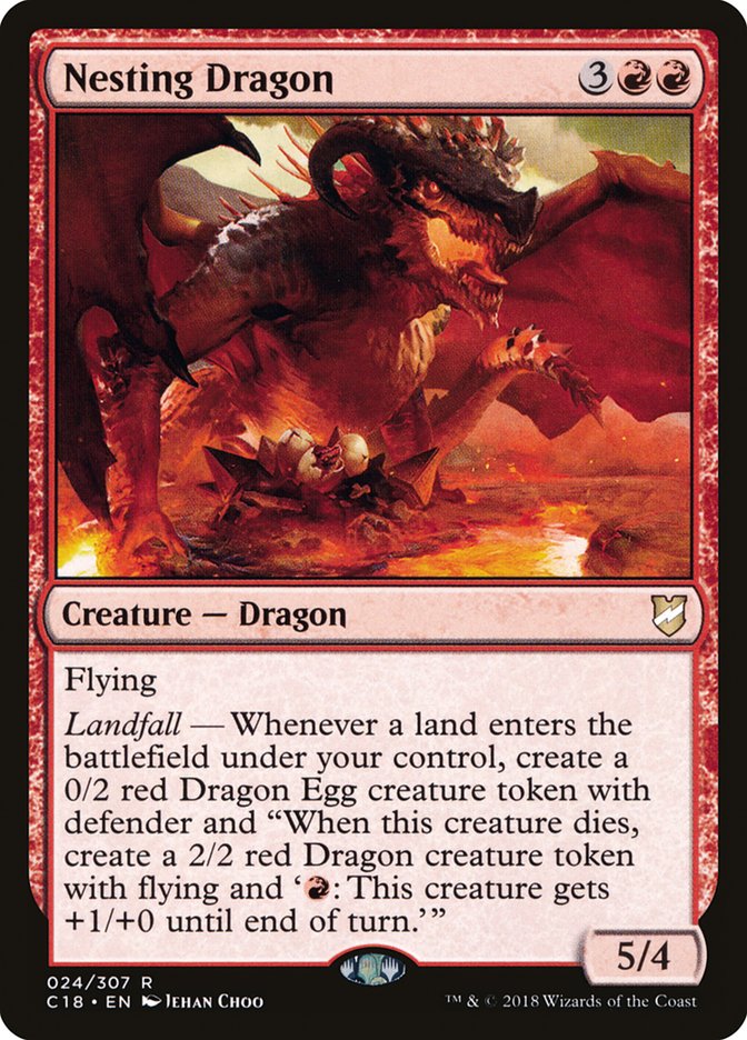 Nesting Dragon (24) [Commander 2018] | Odin's Place