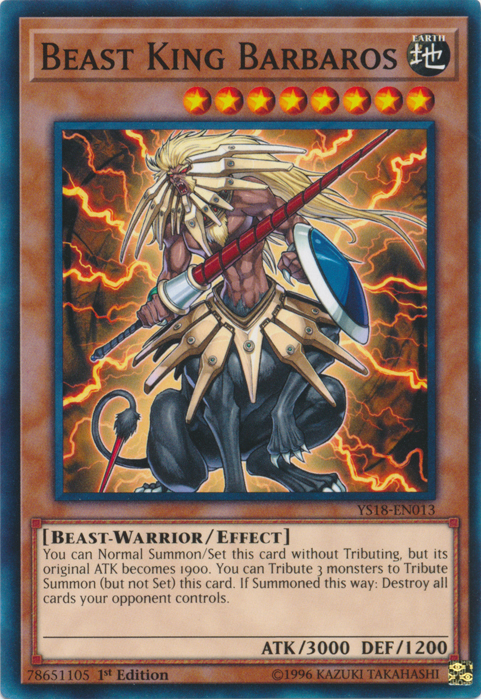 Beast King Barbaros [YS18-EN013] Common | Odin's Place
