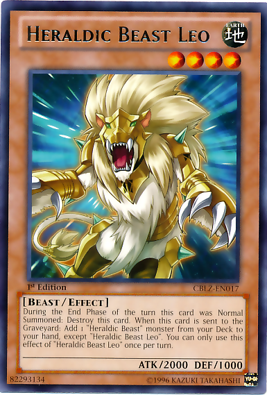 Heraldic Beast Leo [CBLZ-EN017] Rare | Odin's Place