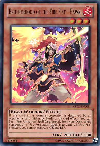 Brotherhood of the Fire Fist - Hawk [AP02-EN008] Super Rare | Odin's Place