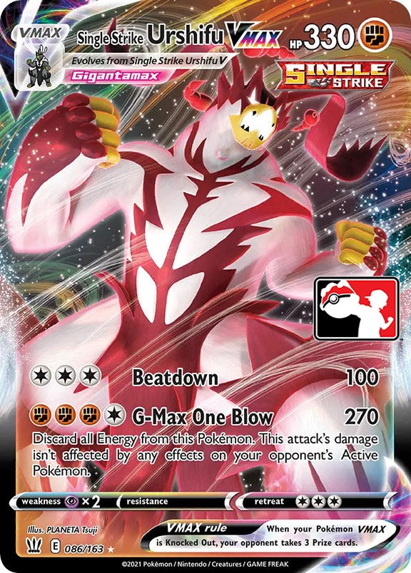 Single Strike Urshifu VMAX (086/163) [Prize Pack Series One] | Odin's Place