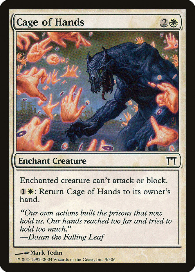 Cage of Hands (3) [Champions of Kamigawa] | Odin's Place