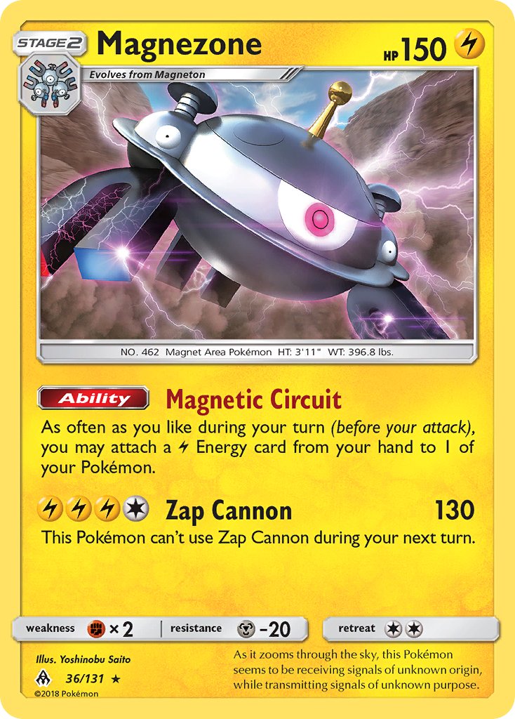Magnezone (36/131) (Prerelease Kit Exclusive) (Theme Deck Exclusive) [Sun & Moon: Forbidden Light] | Odin's Place