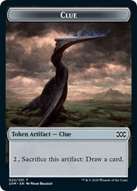Clue // Golem Double-Sided Token [Double Masters Tokens] | Odin's Place