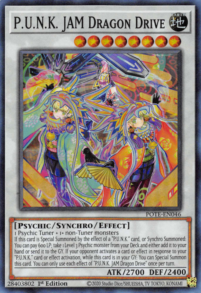 P.U.N.K. JAM Dragon Drive [POTE-EN046] Super Rare | Odin's Place