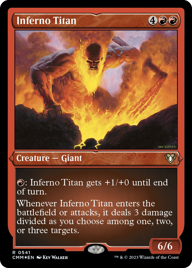 Inferno Titan (Foil Etched) [Commander Masters] | Odin's Place